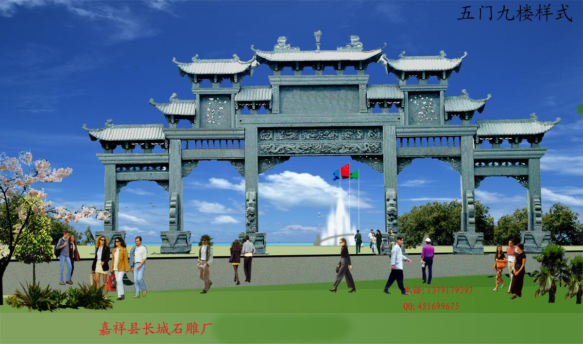 石牌樓，牌坊，牌樓石雕