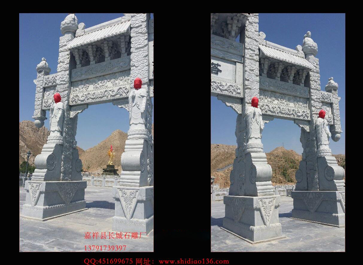 石牌坊，石雕牌坊，石雕牌樓,山門石雕