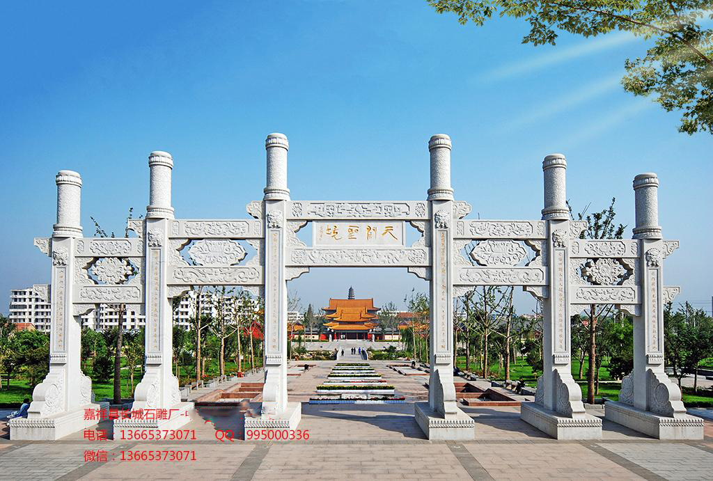 景區(qū)牌坊，簡(jiǎn)易石雕牌坊，石牌坊
